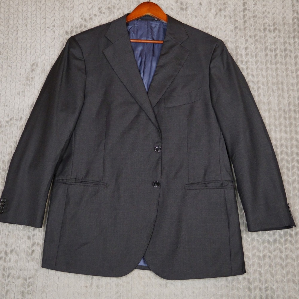 Suitsupply Blazer Men42R Charcoal Gray Vitale Barberis Canonico Wool Suit Jacket